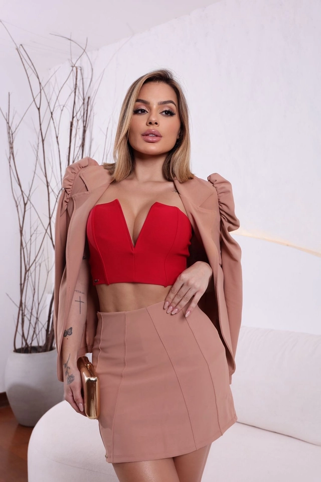 Cropped V tomara que caia  - 2