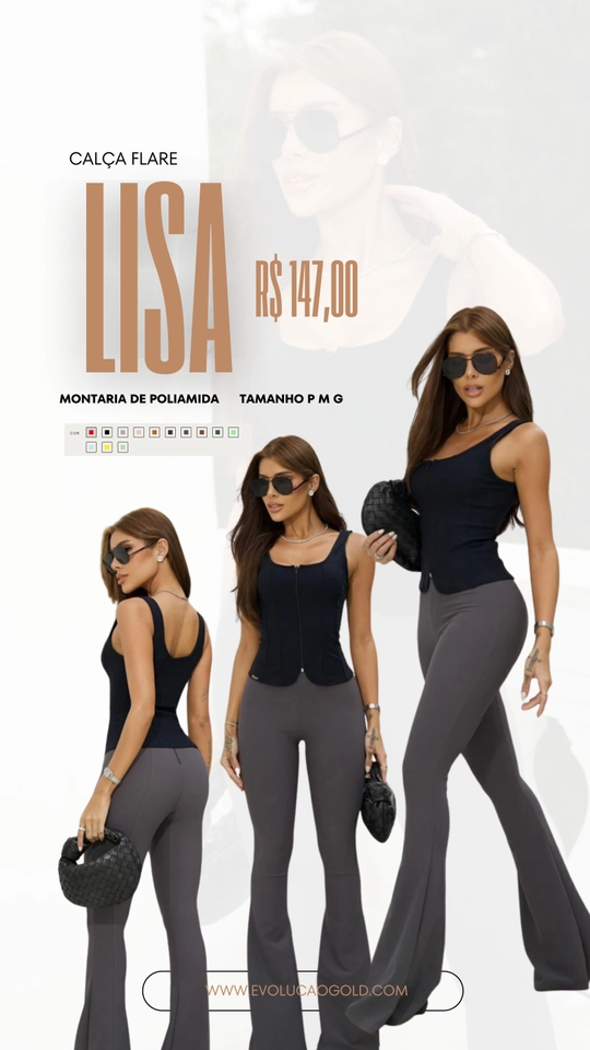 Calça Flare Lisa  - 3