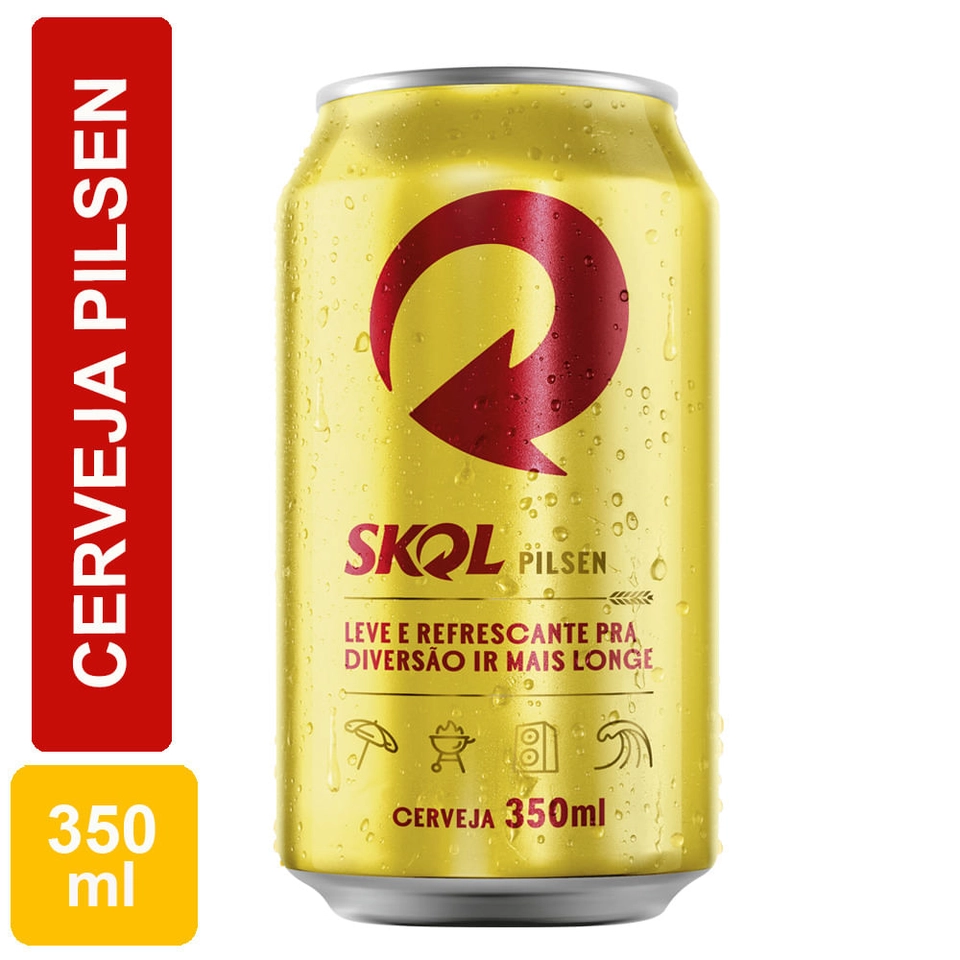 Cerveja Skol Lata 350  - 1