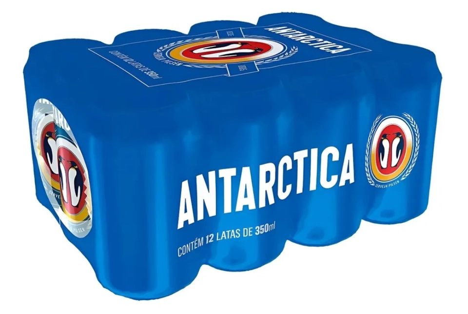 Cerveja Antártica cx 12 Latas 350 ml  - 1