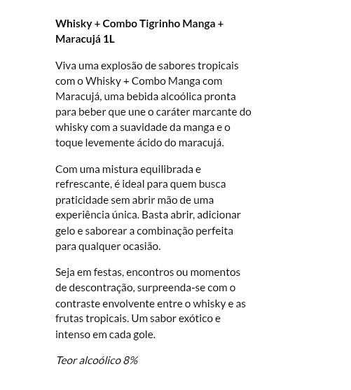 Mansão Maromba Whisky + Mix de Manga com Maracujá 1L - 2