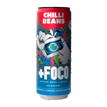 Bebida Chilli Beans + Foco Sabor Cool Blueberry Lata 310ml - 1