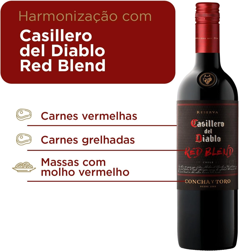Casillero Del Diabo Vinho Red Blend 750 ml 