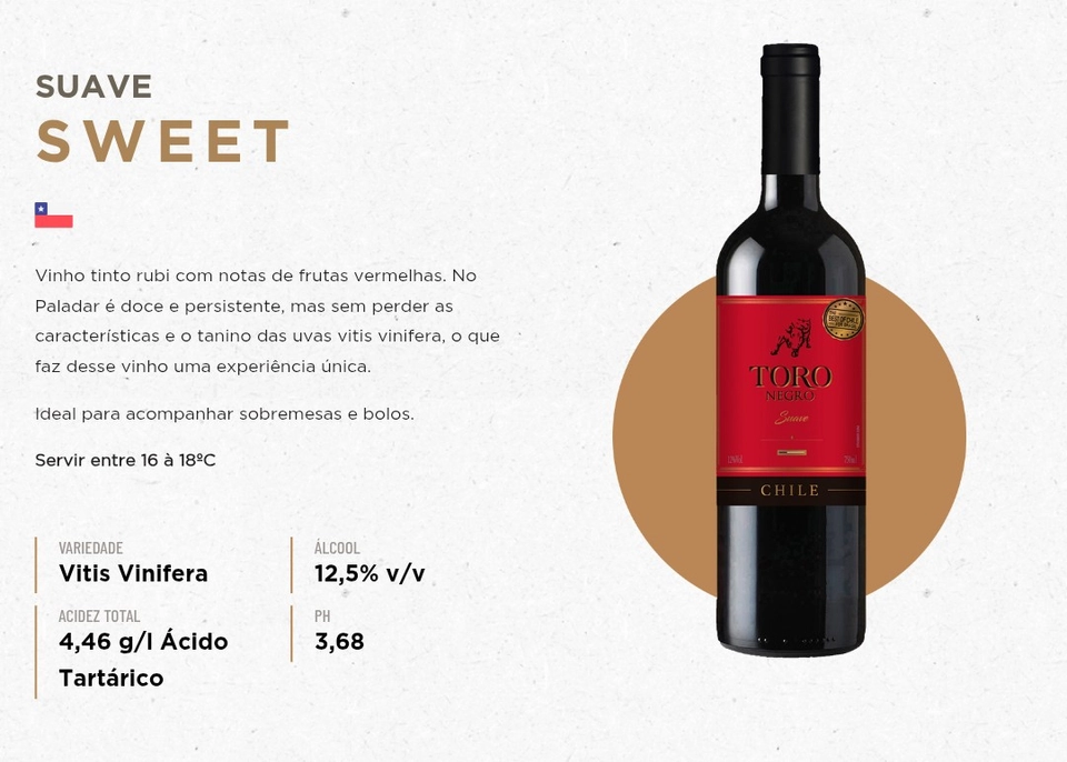 Toro Negro Vinho Chileno Rubi 750 ml  - 1