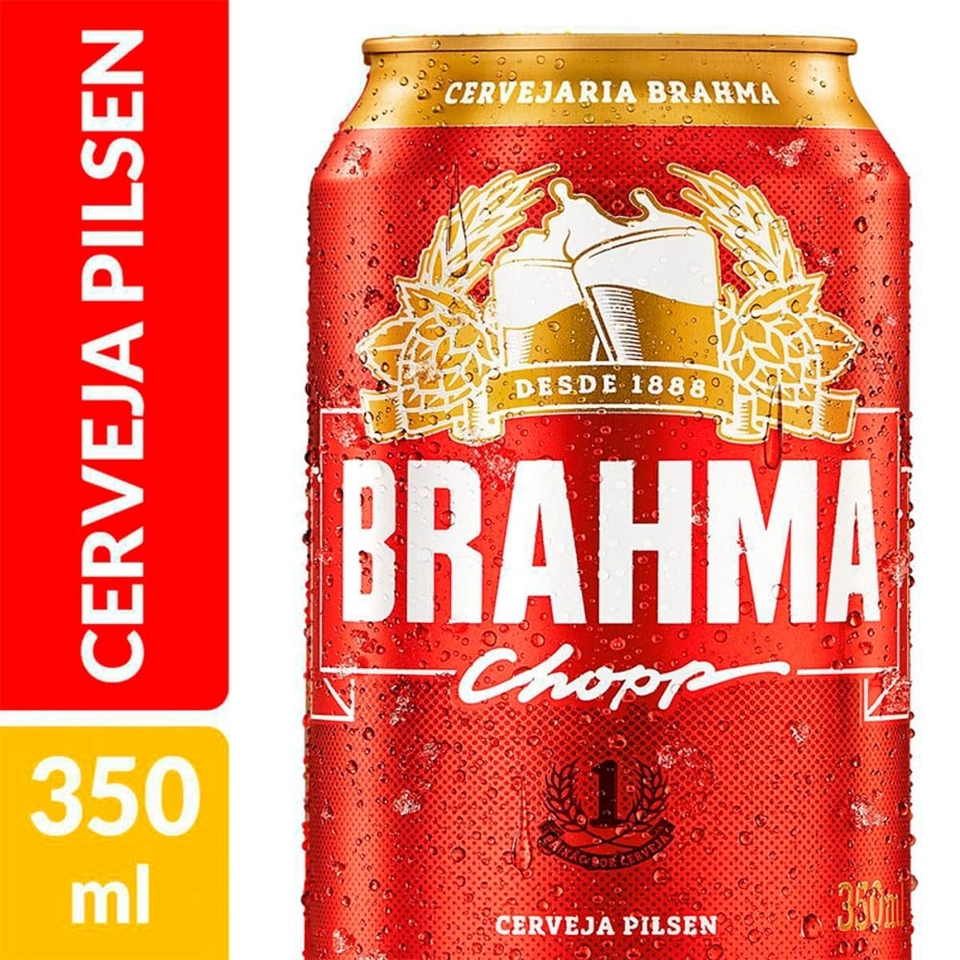 Cerveja Brahma Lata 350 ml  - 1