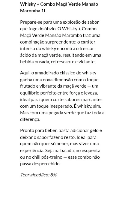 Mansão Maromba Whisky + Maçã - Verde 1L - 2