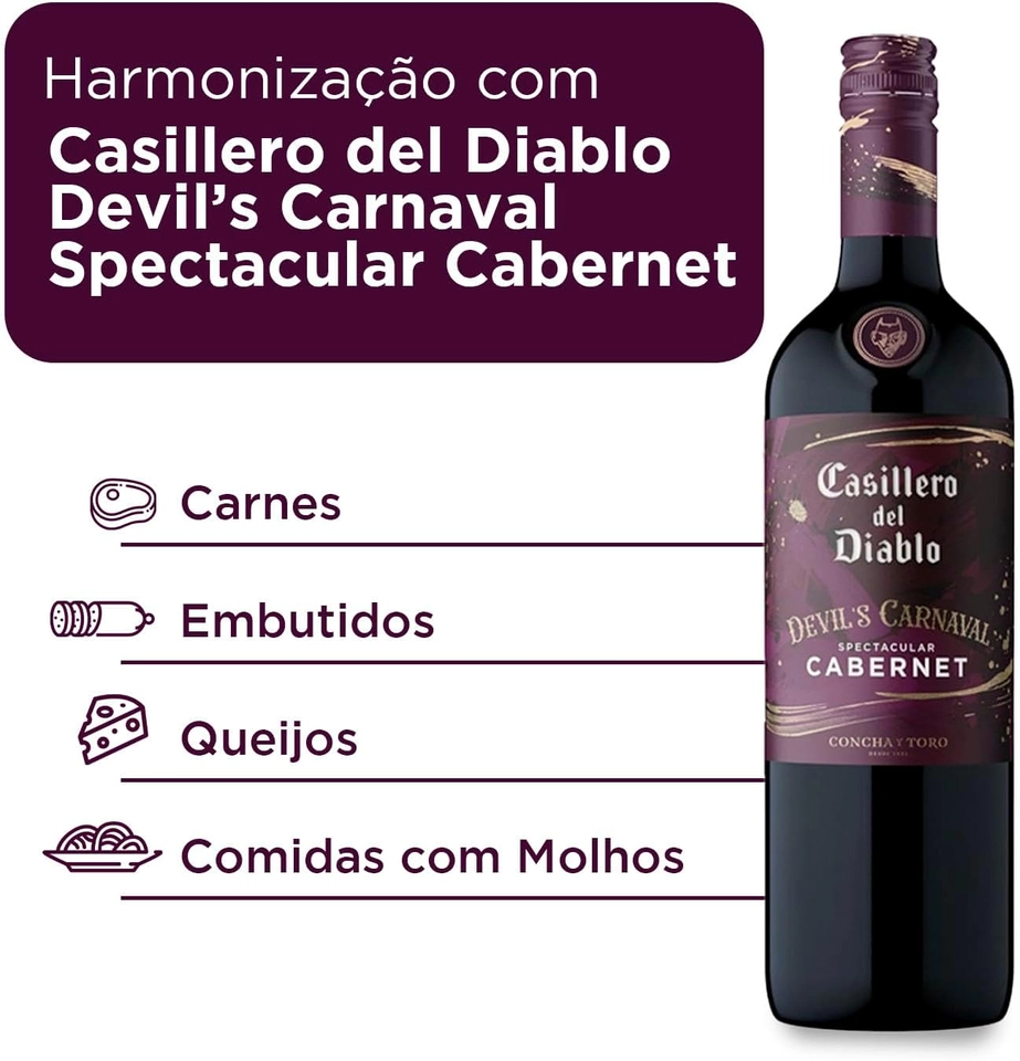 Casillero Del Diabo Vinho Cabernet Sauvignon 750 ml  - 2