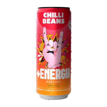 Energético Chilli Beans + Energia Sabor Mango Lata 310ml - 1