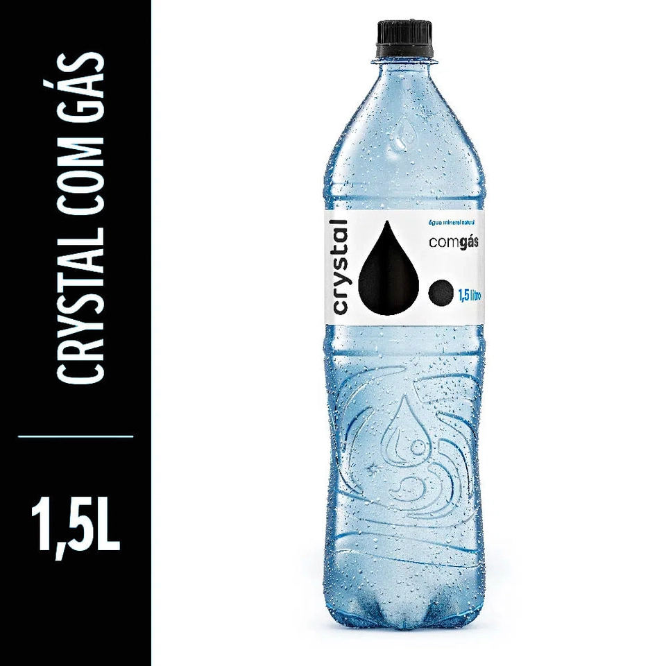 Água Cristal Com Gás 1,5L 