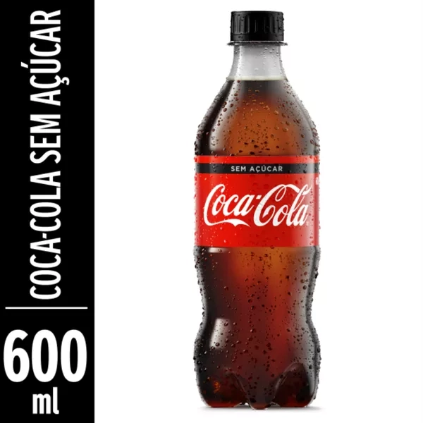 Coca-cola 600 ml zero açúcar  - 1