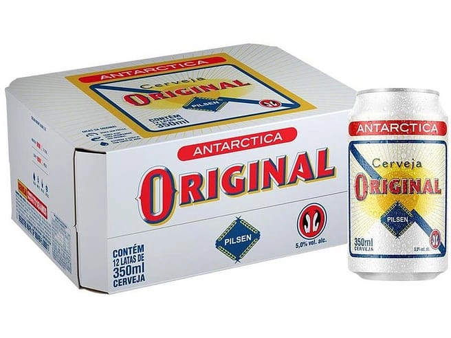 Caixa Cerveja Original Pilsen 12 Latas 350ml  