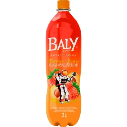 Energético Baly Morango e Pêssego 2L