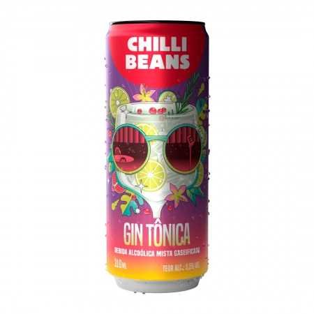 Bebida Alcoólica Chilli Beans Drinks Gin Tônica Lata 310ml - 1