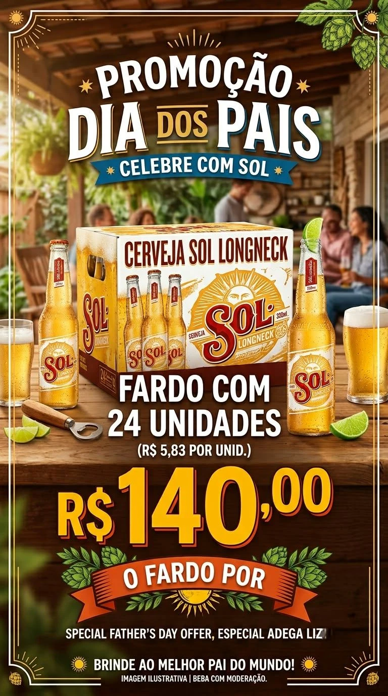 Sol Long 330 ml cx com 24 unidades  - 1