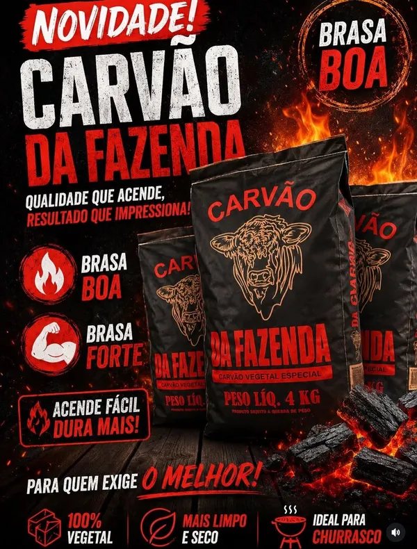 Carvão 4 kg 