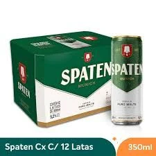 CERVEJA SPATEN CX 12 LATAS 350 ML - 1