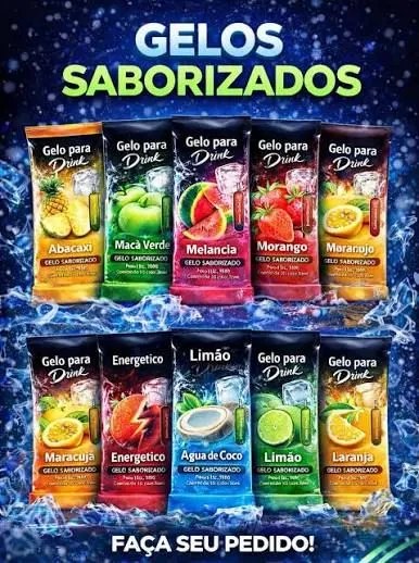 GELOS SABORIZADOS 200 ML FARDO COM 20 UNIDADES (PAGAMENTO SOMENTE A VISTA OU PIX)