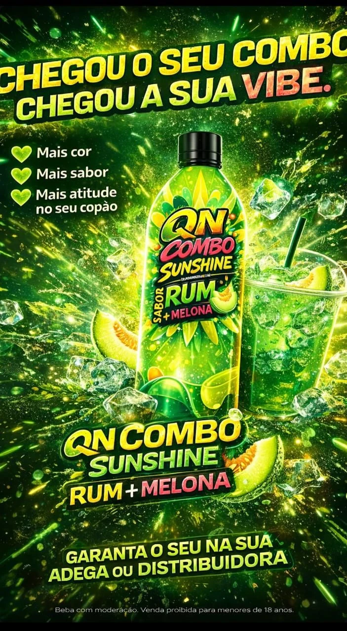 FARDO SANSHINE RUM + MELONA 6 UNIDADES 1L (PAGAMENTO SOMENTE A VISTA OU PIX)  - 1