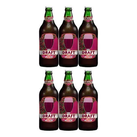 FARDO DRAFT BORDO 6 UNIDADES 600 ML (PAGAMENTO DINHEIRO OU PIX)