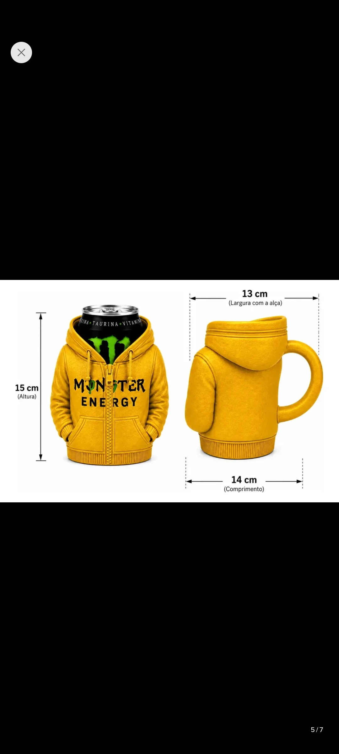 Caneca Personalizada Monster + 1 Lata de Monster 473 ml  - 2