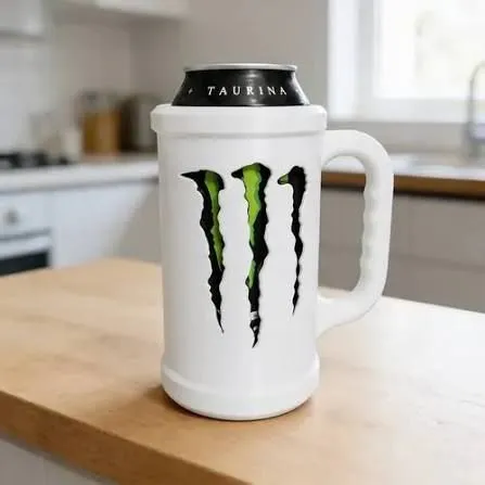 CANECA BRANCA PERSONALIZADA MONSTER 473 ML
