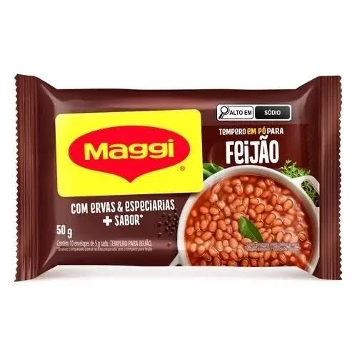TEMPERO EM PÓ PARA  FEIJÃO (10X5G) - 1