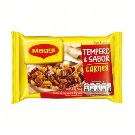 TEMPERO EM PÓ PARA CARNE  (10X5G) - 1