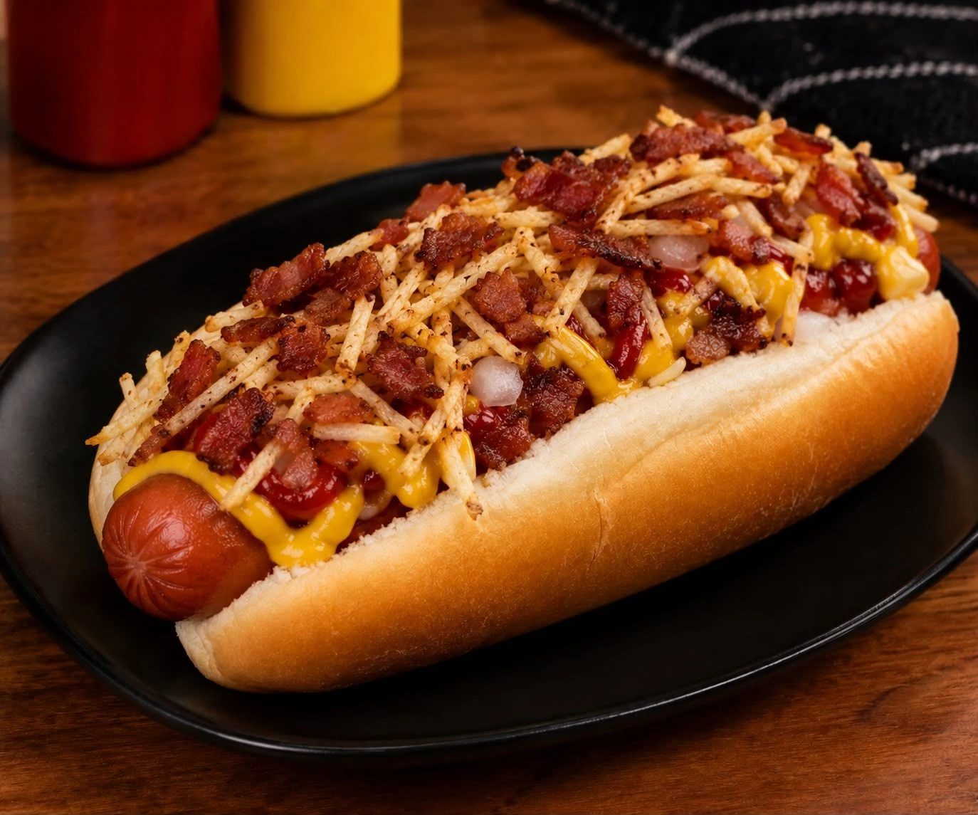 HOT DOG SIMPLES COM BACON  - 1
