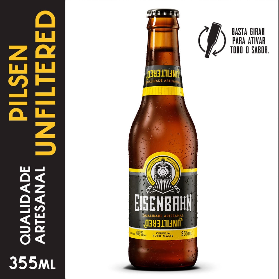 Cerveja Eisenbahn Pilsen Unfiltered Long Neck 355 ml