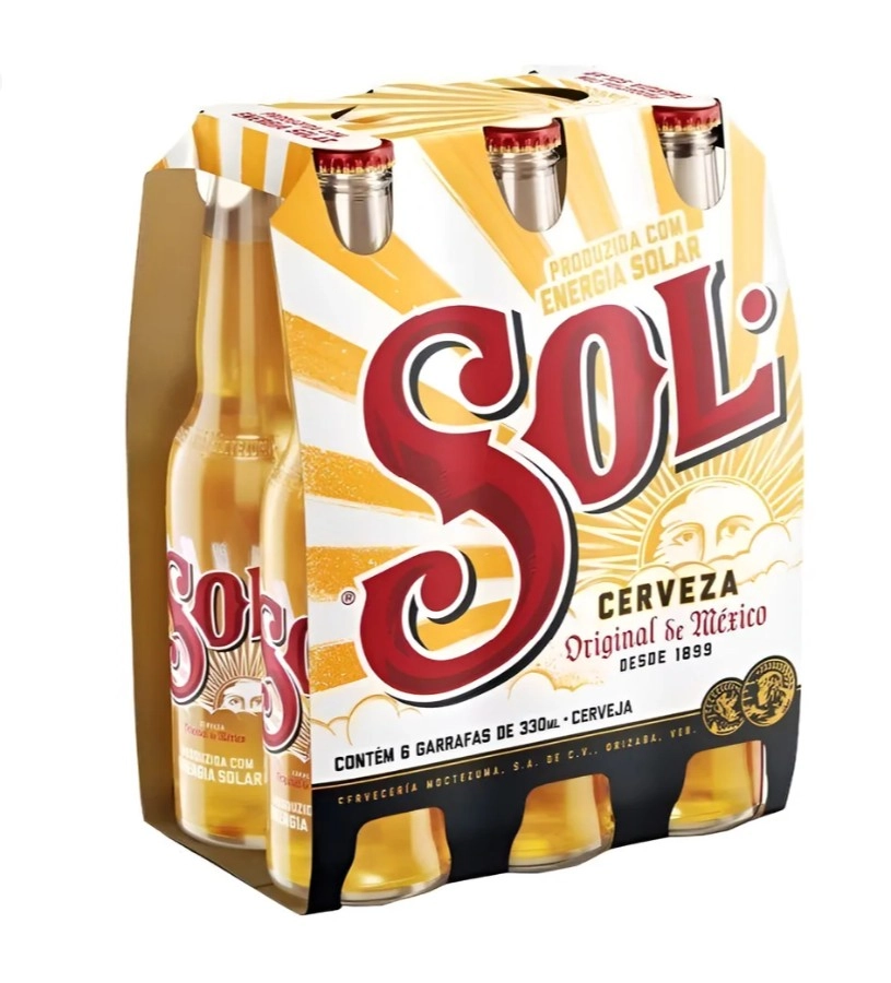 Cerveja Sol Peck 6 Unidades 330 ml - 1