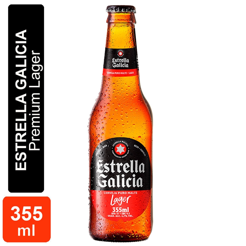 Cerveja Stella Galícia Lager long Neck 355 ml  - 1