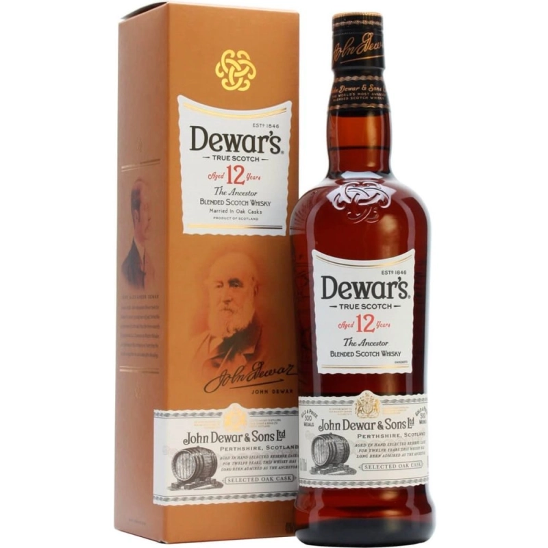 John Dewar's 12 Years True Scoth 750 ml  - 1
