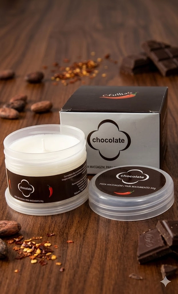Vela Beijável Chocolate