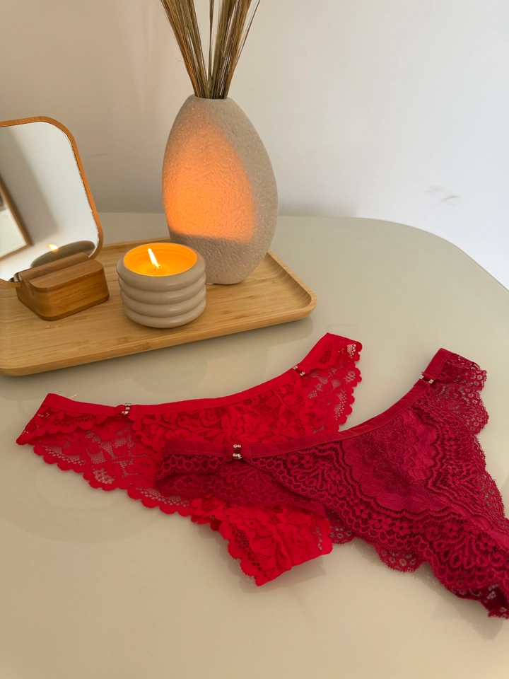 Calcinha Aline Vermelho - 3