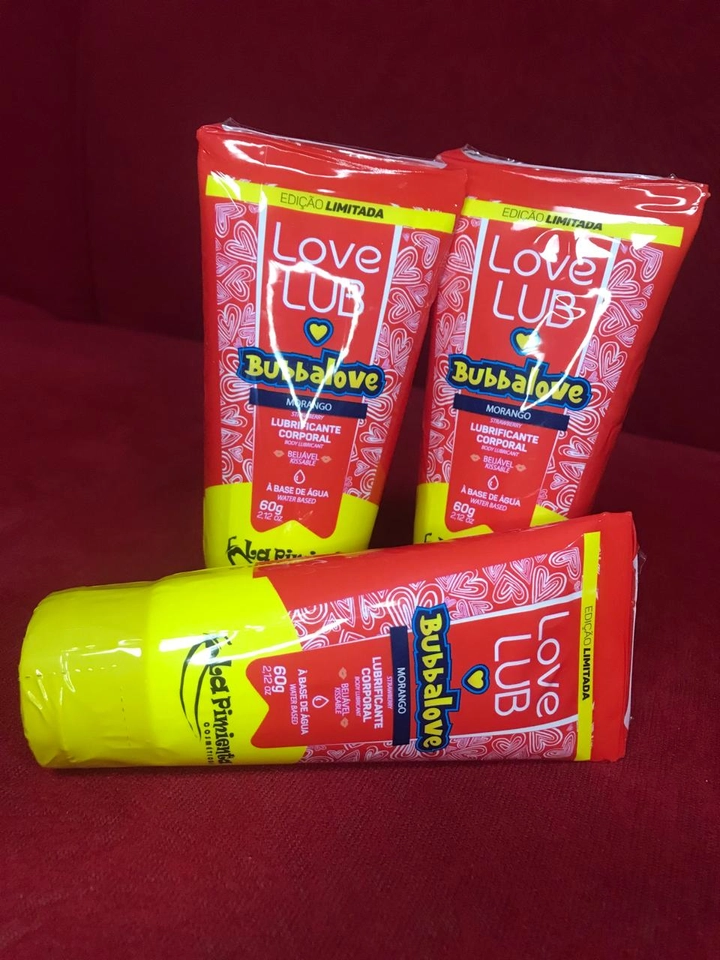 Lubrificante Íntimo Love Lub Bubbalove Morango – La Pimienta - 1