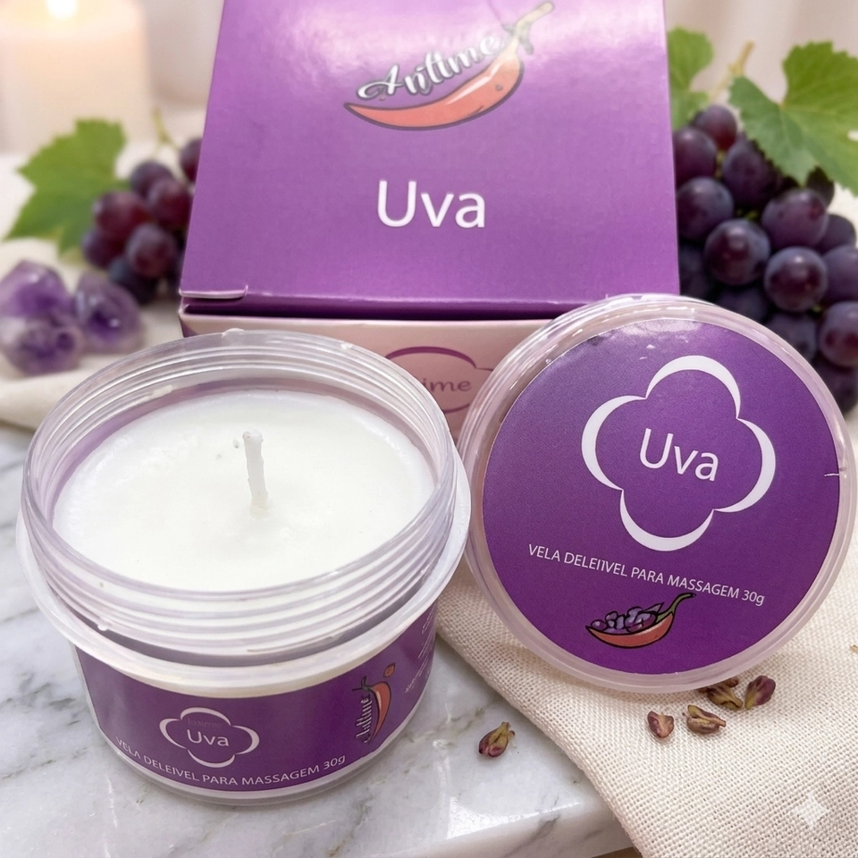Vela Beijável Uva - 1