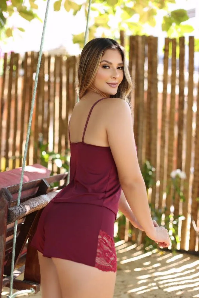 Baby Doll Sabrina Vinho - 2