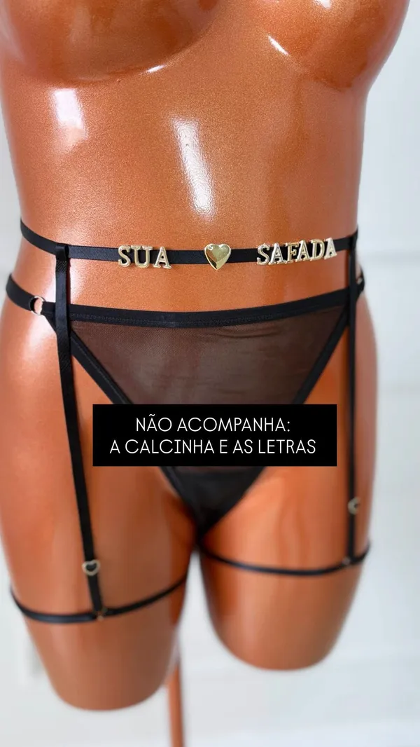 Cinta Liga Personalizável - PRETA