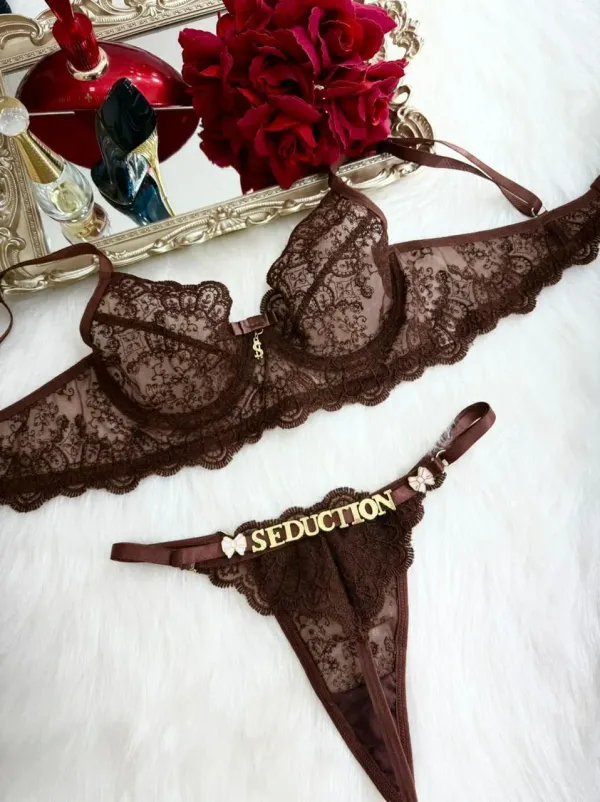 Conjunto Sedução Personalizável Marron