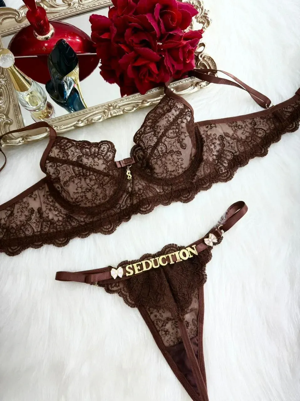 Conjunto Sedução Personalizável Marron - 1