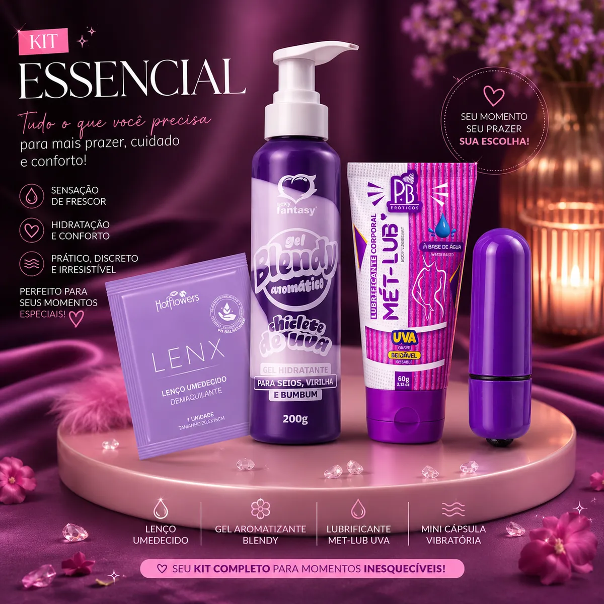 Kit Essencial Roxo