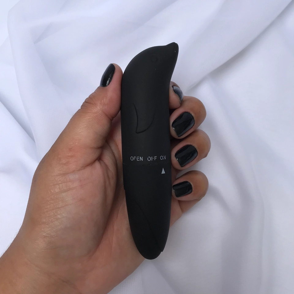 VIBRADOR PONTO G GOLFINHO PRETO - 1