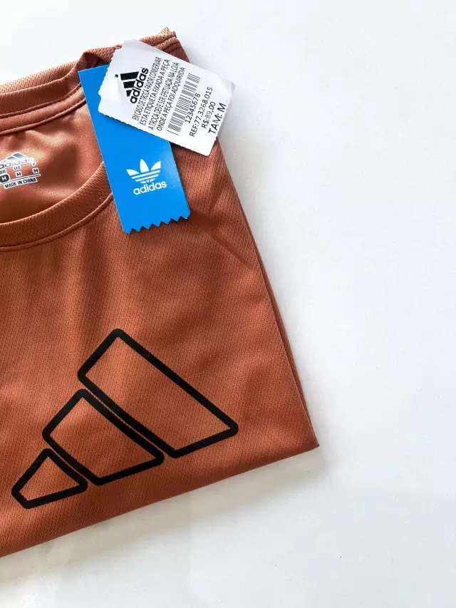Camisa Dri Fit Adidas BIG Vazado - Marrom - imagem 4