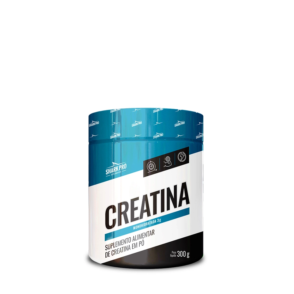 CREATINA MONOHIDRATADA 300g SHARK PRO - imagem 1