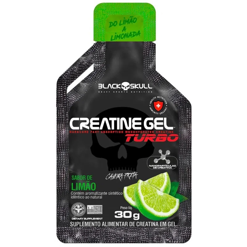 CREATINE TURBO GEL DISPLAY 300g - 10 SACHES 30G Black Skull - 5