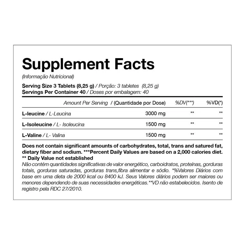BCAA 6000 - AMINOÁCIDOS - 120 TABLETS Black Skull - imagem 2