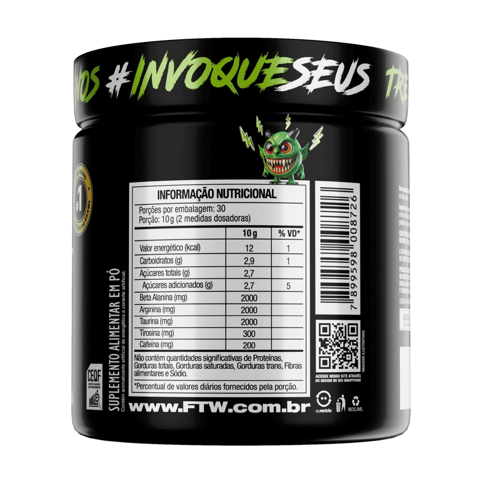 Diabo verde Pre-workout  - 300g FTW - imagem 5