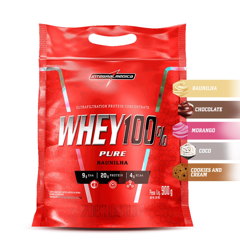 Whey Protein Concentrado (refil) 900g - Integralmedica - imagem 3