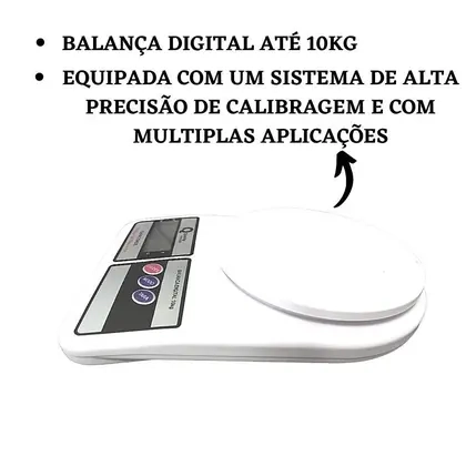 Balança De Cozinha Digital 10kg Quality House - imagem 4