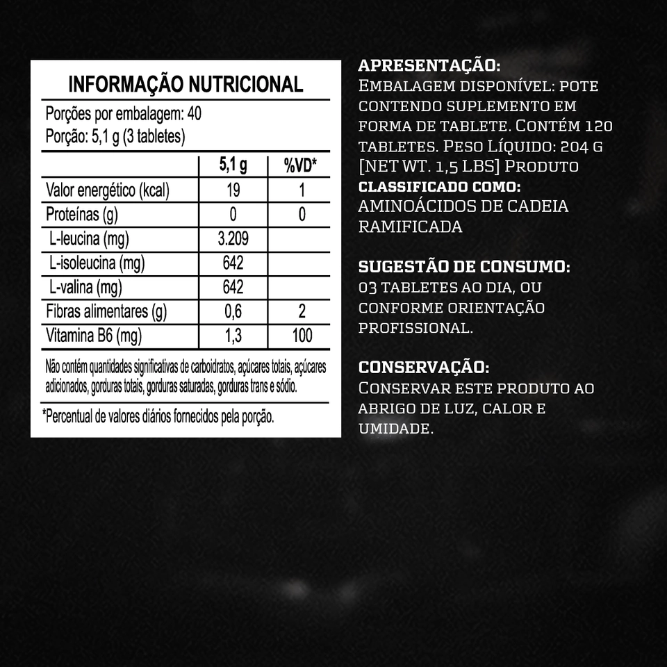 BCAA FIX 4500Mg Tab DARKENESS - imagem 2